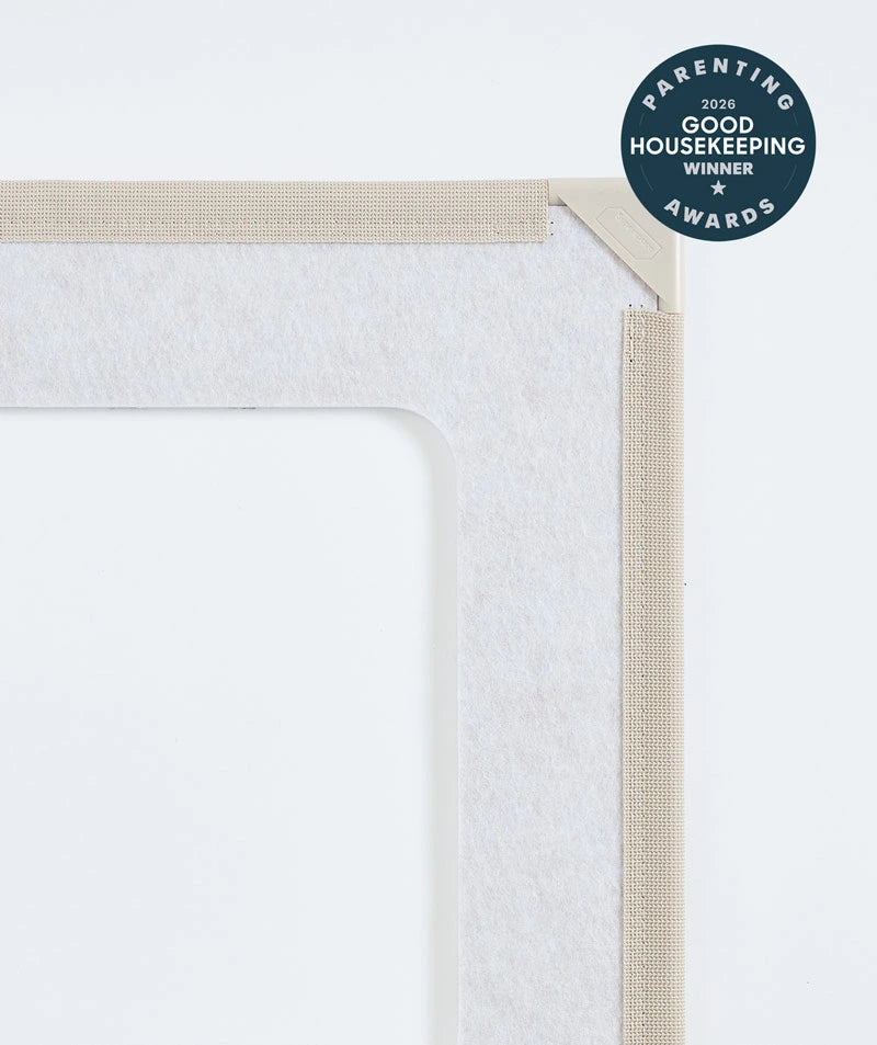 color:Sand Dune | Playdate Bundle in Sand Dune, close-up of the giant magnetic tile corner