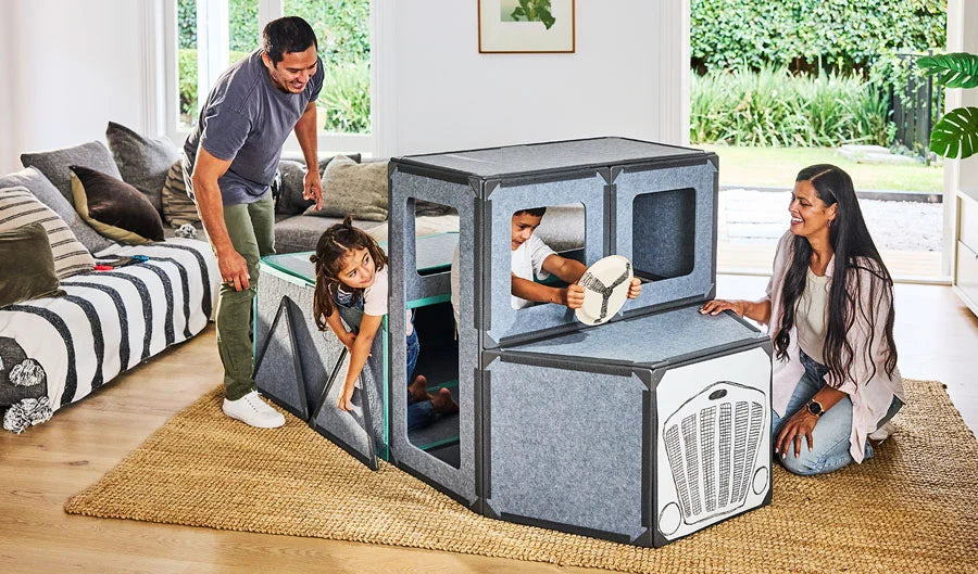 The Family Pack by Superspace has 40 Giant Magnetic Tiles. Fun for the whole family!