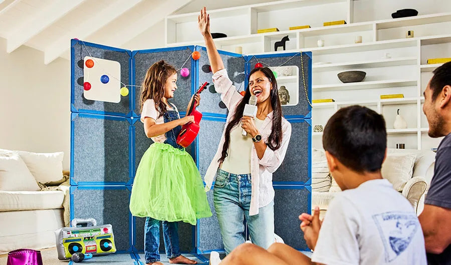 The Little Set by Superspace. Let your kids build a performance stage with the family.