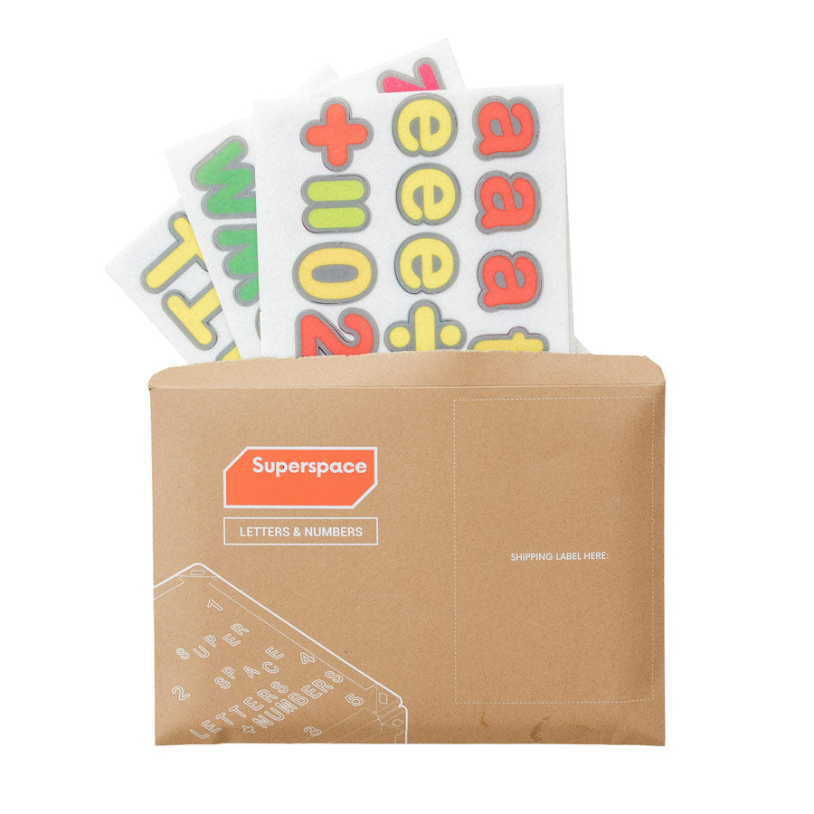 What's included in the Letters and Numbers pack